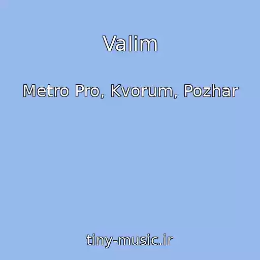 کاور آهنگ Valim از Metro Pro, Kvorum, Pozhar