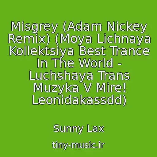 کاور آهنگ Misgrey (Adam Nickey Remix) (Moya Lichnaya Kollektsiya Best Trance In The World - Luchshaya Trans Muzyka V Mire! Leonidakassdd) از Sunny Lax