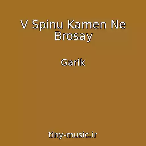 کاور آهنگ V Spinu Kamen Ne Brosay از Garik