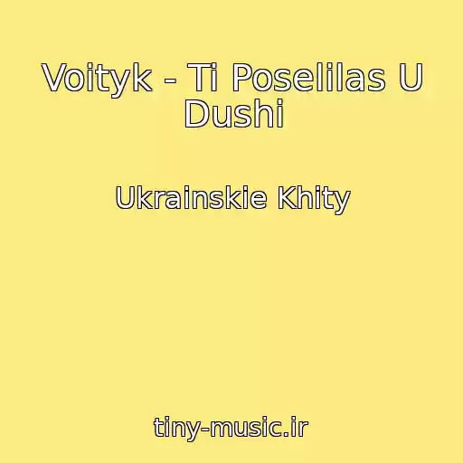کاور آهنگ Voityk - Ti Poselilas U Dushі از Ukrainskie Khity