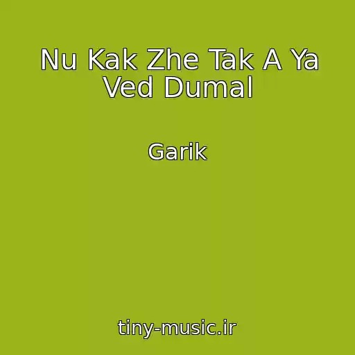 کاور آهنگ Nu Kak Zhe Tak A Ya Ved Dumal از Garik
