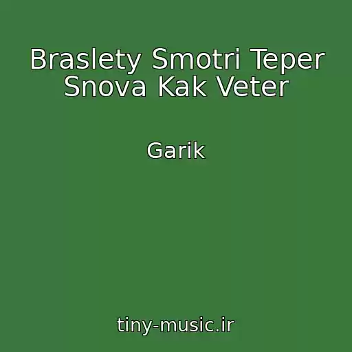 کاور آهنگ Braslety Smotri Teper Snova Kak Veter از Garik