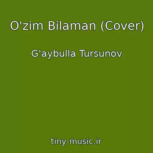 کاور آهنگ O'zim Bilaman (Cover) از G'aybulla Tursunov