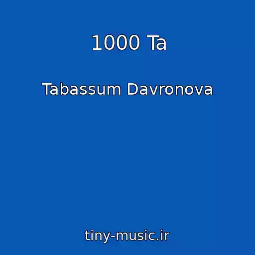 کاور آهنگ 1000 Ta از Tabassum Davronova