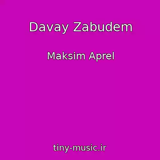 کاور آهنگ Davay Zabudem از Maksim Aprel