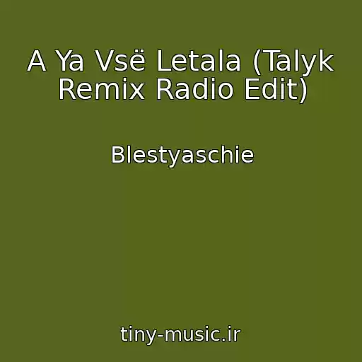 کاور آهنگ A Ya Vsë Letala (Talyk Remix Radio Edit) از Blestyaschie