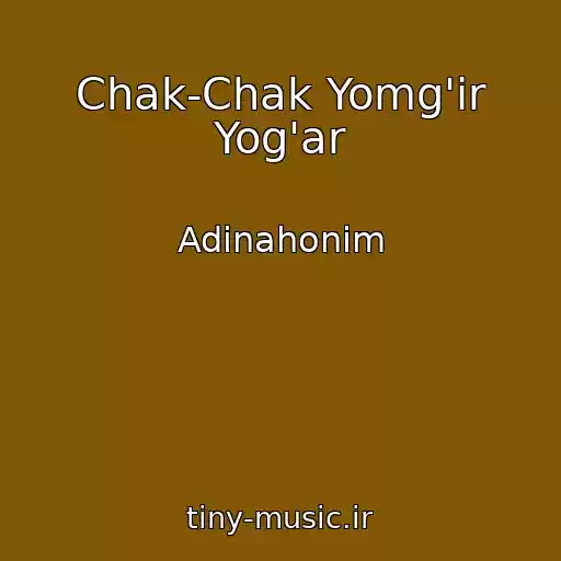 کاور آهنگ Chak-Chak Yomg'ir Yog'ar از Adinahonim