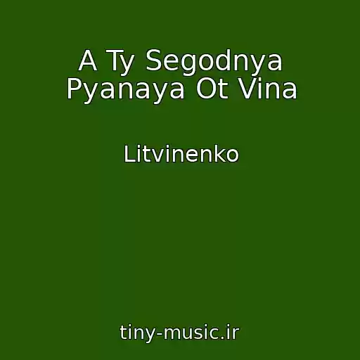 کاور آهنگ A Ty Segodnya Pyanaya Ot Vina از Litvinenko