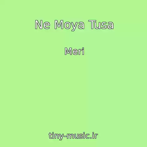 کاور آهنگ Ne Moya Tusa از Meri