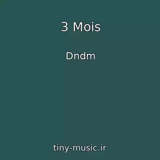 کاور آهنگ 3 Mois از Dndm