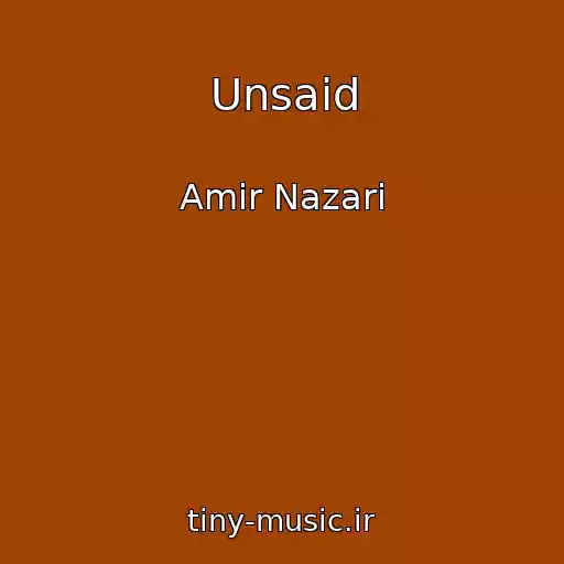 کاور آهنگ Unsaid از Amir Nazari