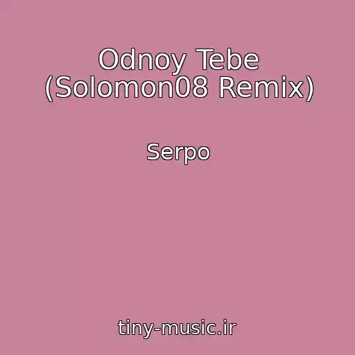 کاور آهنگ Odnoy Tebe (Solomon08 Remix) از Serpo