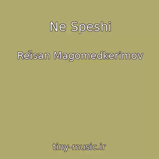 کاور آهنگ Ne Speshi از Reĭsan Magomedkerimov