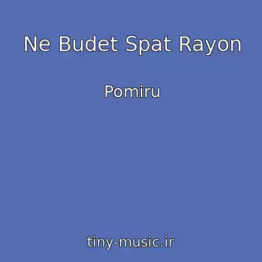 کاور آهنگ Ne Budet Spat Rayon از Pomiru