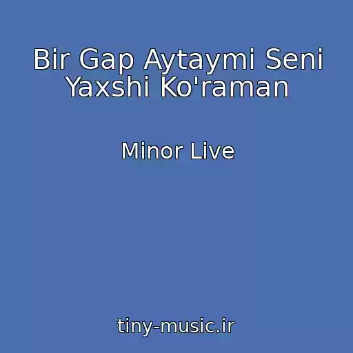 کاور آهنگ Bir Gap Aytaymi Seni Yaxshi Ko'raman از Minor Live