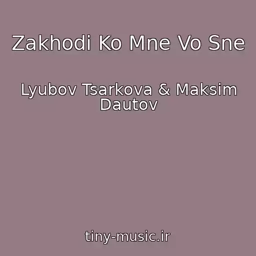 کاور آهنگ Zakhodi Ko Mne Vo Sne از Lyubov Tsarkova & Maksim Dautov