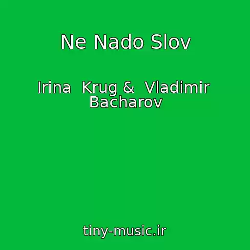 کاور آهنگ Ne Nado Slov از Irina  Krug &  Vladimir  Bacharov
