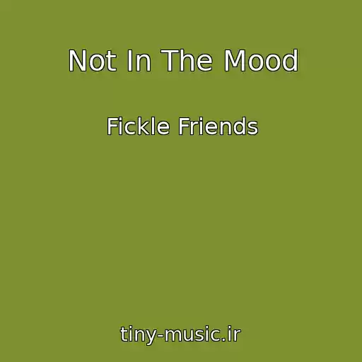 کاور آهنگ Not In The Mood از Fickle Friends