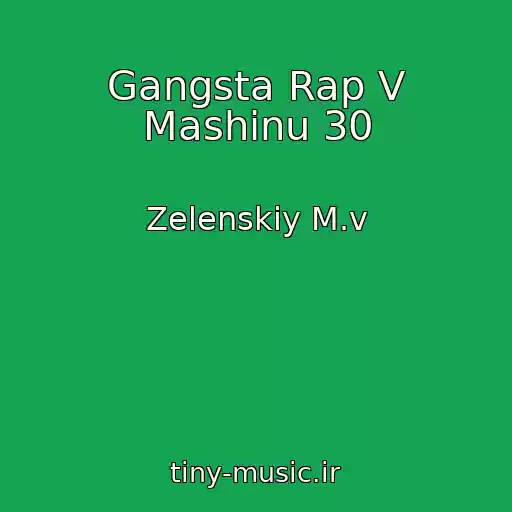 کاور آهنگ Gangsta Rap V Mashinu 30 از Zelenskiy M.v