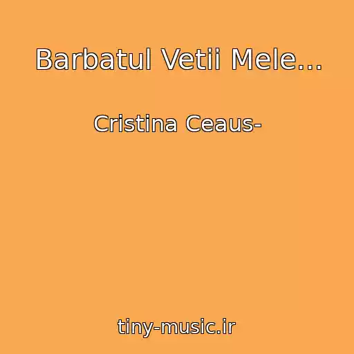 کاور آهنگ Barbatul Vetii Mele... از Cristina Ceaus-