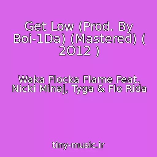 کاور آهنگ Get Low (Prod. By Boi-1Da) (Mastered) ( 2O12 ) از Waka Flocka Flame Feat. Nicki Minaj, Tyga & Flo Rida