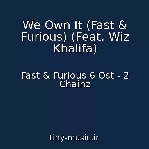کاور آهنگ We Own It (Fast & Furious) (Feat. Wiz Khalifa) از Fast & Furious 6 Ost - 2 Chainz