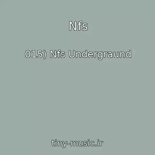 کاور آهنگ Nfs از 015) Nfs Undergraund