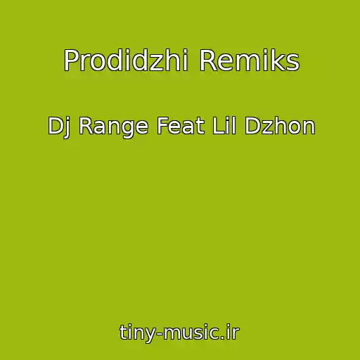 کاور آهنگ Prodidzhi Remiks از Dj Range Feat Lil Dzhon