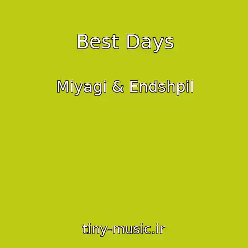 کاور آهنگ Best Days از Miyagi & Endshpil