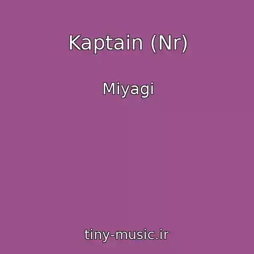 کاور آهنگ Kaptain (Nr) از Miyagi