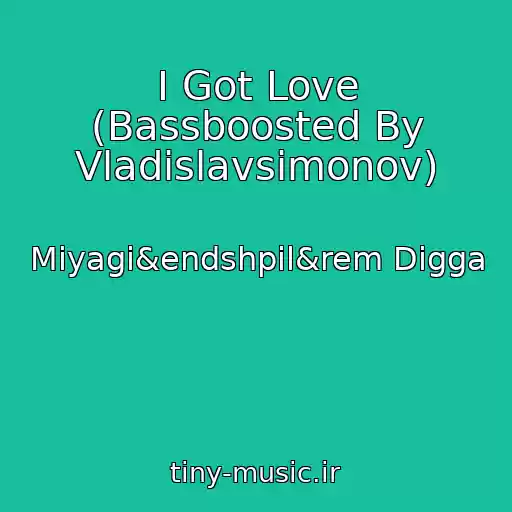 کاور آهنگ I Got Love (Bassboosted By Vladislavsimonov) از Miyagi&endshpil&rem Digga