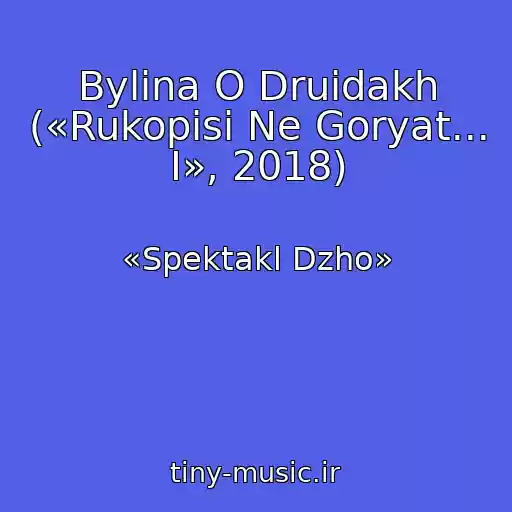 کاور آهنگ Bylina O Druidakh («Rukopisi Ne Goryat... I», 2018) از «Spektakl Dzho»