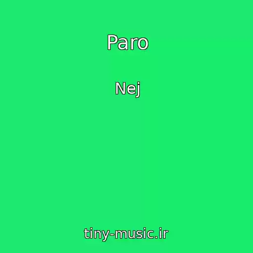 کاور آهنگ Paro از Nej