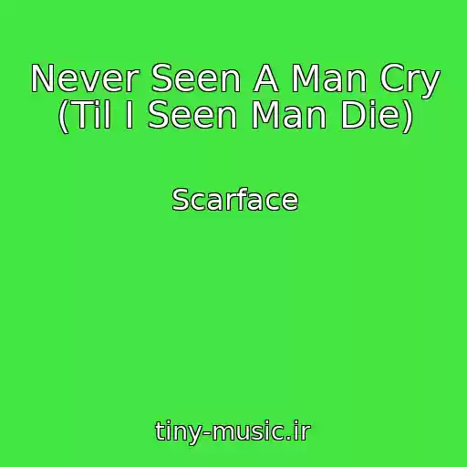 کاور آهنگ Never Seen A Man Cry (Til I Seen Man Die) از Scarface
