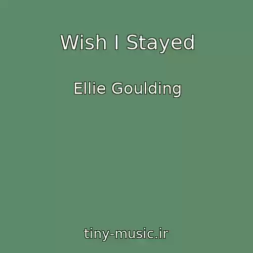 کاور آهنگ Wish I Stayed از Ellie Goulding