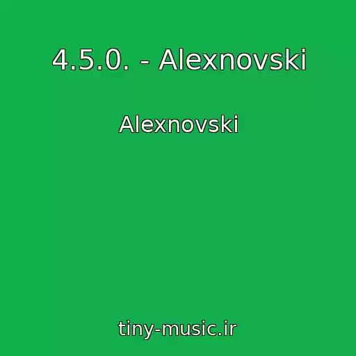 کاور آهنگ 4.5.0. - Alexnovski از Alexnovski