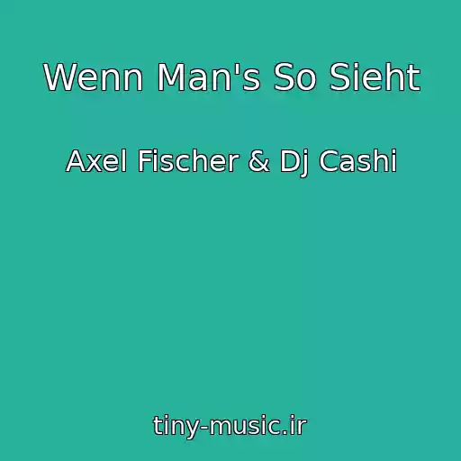 کاور آهنگ Wenn Man's So Sieht از Axel Fischer & Dj Cashi