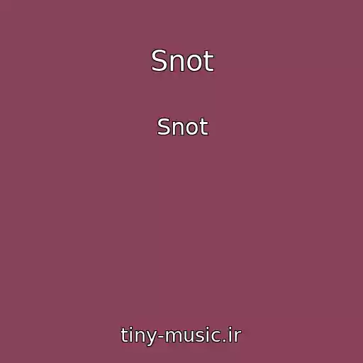 کاور آهنگ Snot از Snot