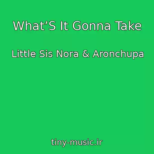 کاور آهنگ What’S It Gonna Take از Little Sis Nora & Aronchupa