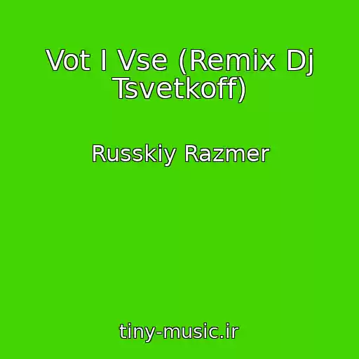 کاور آهنگ Vot I Vse (Remix Dj Tsvetkoff) از Russkiy Razmer
