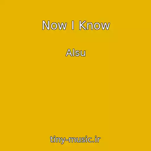 کاور آهنگ Now I Know از Alsu
