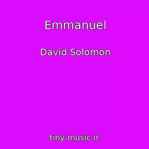 کاور آهنگ Emmanuel از David Solomon