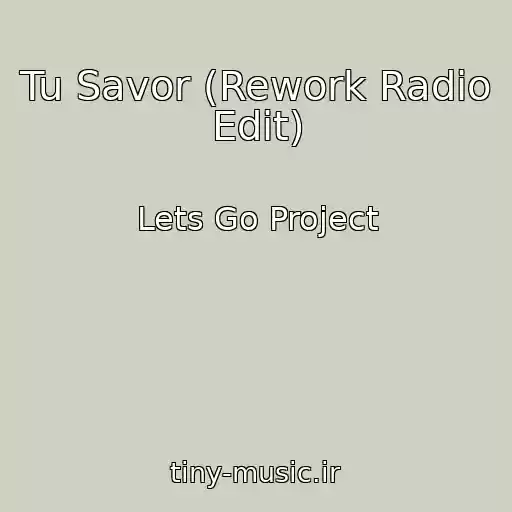 کاور آهنگ Tu Savor (Rework Radio Edit) از Lets Go Project