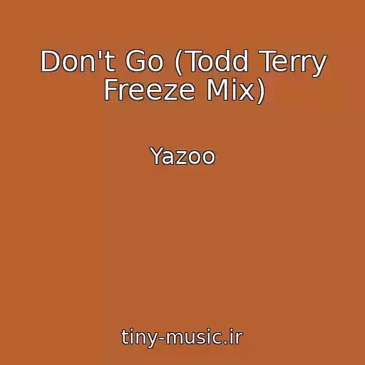 کاور آهنگ Don't Go (Todd Terry Freeze Mix) از Yazoo