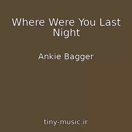 کاور آهنگ Where Were You Last Night از Ankie Bagger