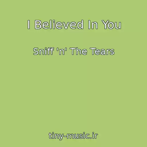 کاور آهنگ I Believed In You از Sniff 'n' The Tears