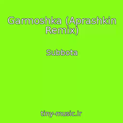 کاور آهنگ Garmoshka (Aprashkin Remix) از Subbota