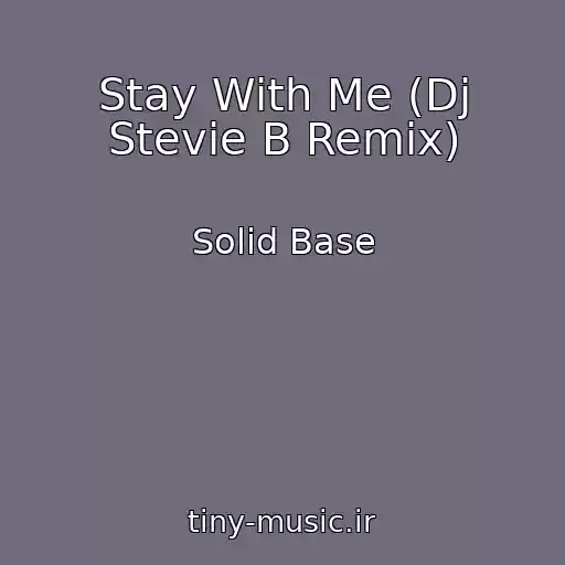 کاور آهنگ Stay With Me (Dj Stevie B Remix) از Solid Base