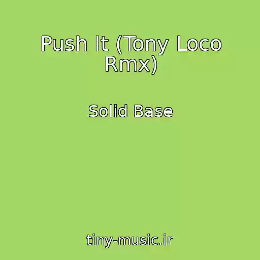 کاور آهنگ Push It (Tony Loco Rmx) از Solid Base