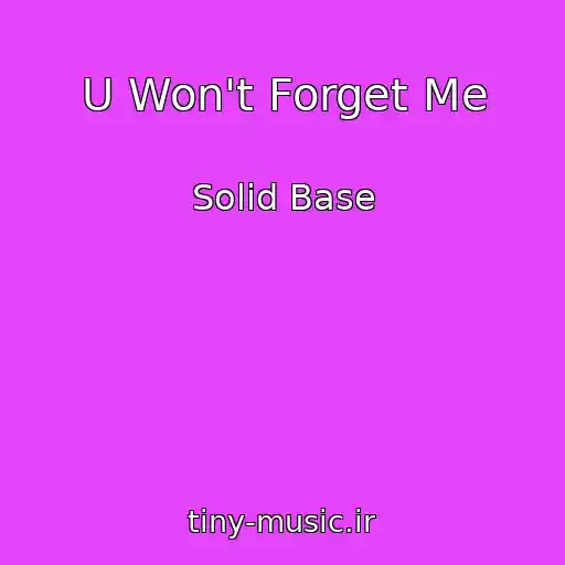 کاور آهنگ U Won't Forget Me از Solid Base